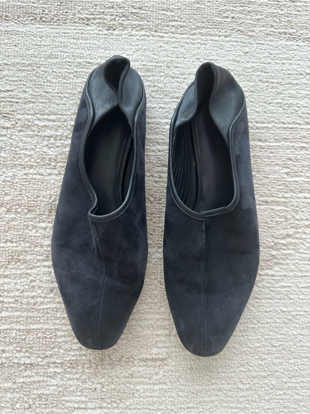 Vince Blue Grey Suede Women's Slip-On Ballet Flats Size 9